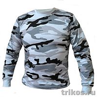 Футболка мужская КМФ  длин.рукав 