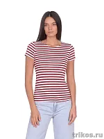 Футболка женская тельняшка короткий рукав
