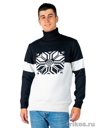 Свитер мужской вязаный воротник стойка Свитер мужской вязаный воротник стойка