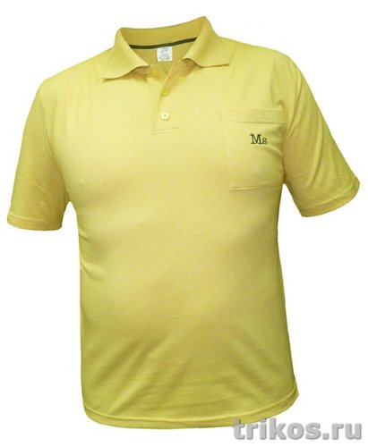 Рубашка поло мужская жаккард короткий рукав
