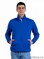 Толстовка мужская,без капюшона на молнии,карман на молнии.3-х нитка