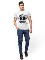 Футболка мужская Х/Б короткий рукав с шелкографией 