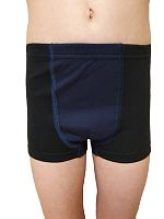 Трусы боксеры детские черные со вставкой