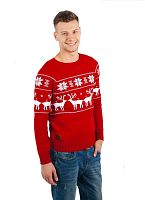 Джемпер вязаный "Олени"