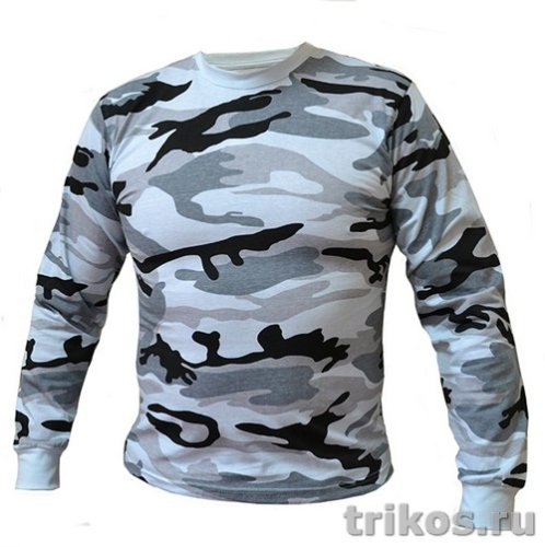 Футболка мужская КМФ  длин.рукав 