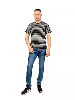 Футболка мужская полоса короткий рукав 