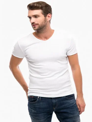 Футболка мужская V-обр.вырез короткий рукав Футболка мужская V-обр.вырез короткий рукав