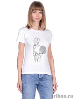 Футболка женская (приталенный крой) с шелкографией 