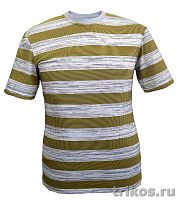 Футболка мужская короткий рукав полоса  (береза)