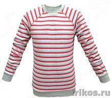 Футболка мужская длинный рукав реглан полоска 
