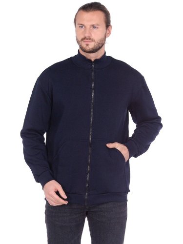 Толстовка мужская без капюшона на молнии 