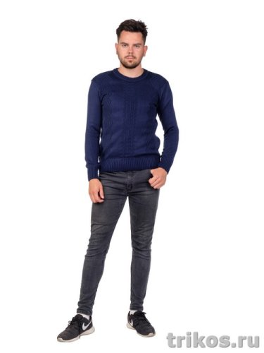 Джемпер вязаный орнаментом Ромбы Джемпер вязаный орнаментом Ромбы