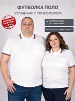 Рубашка поло корот. рукав "МВД" триколор