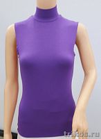 Водолазка женская вискоза без рукава 