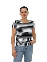 Футболка женская тельняшка короткий рукав