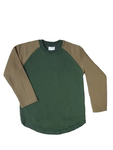 Толстовка детская 2-х нитка комбинированная с удлиненной спинкой