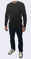Футболка мужская (кулирка с лайкр.)  длин.рукав