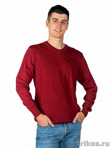 Джемпер вязаный с орнаментом 