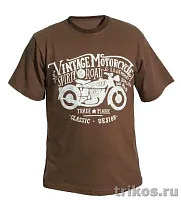 Футболка мужская Х/Б с шелкографией "VintageMotorcycle" 