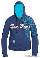 Толстовка с принтом и капюшоном на молнии  (ММ)