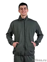 Толстовка мужская (термополотно) на молнии без капюшона,горловина стойка ПОД ЗАКАЗ