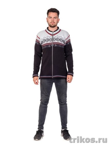 Кофта мужская вязаная с орнаментом  