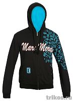 Толстовка с принтом и капюшоном на молнии  (ММ)