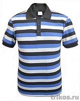 Рубашка поло кор.рукав на манжете полоса 