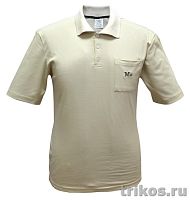 Рубашка поло мужская жаккард короткий рукав