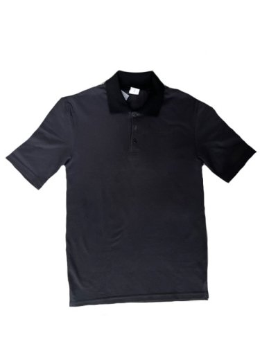 Рубашка поло Х/Б (пике) мужская антрацит, воротник черный Рубашка поло Х/Б (пике) мужская антрацит, воротник черный