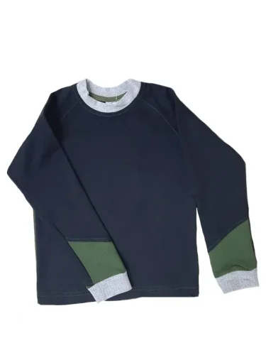 Толстовка детская 2-х нитка комбинированная Толстовка детская 2-х нитка комбинированная