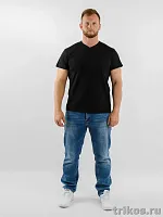 Футболка мужская V-обр.вырез
